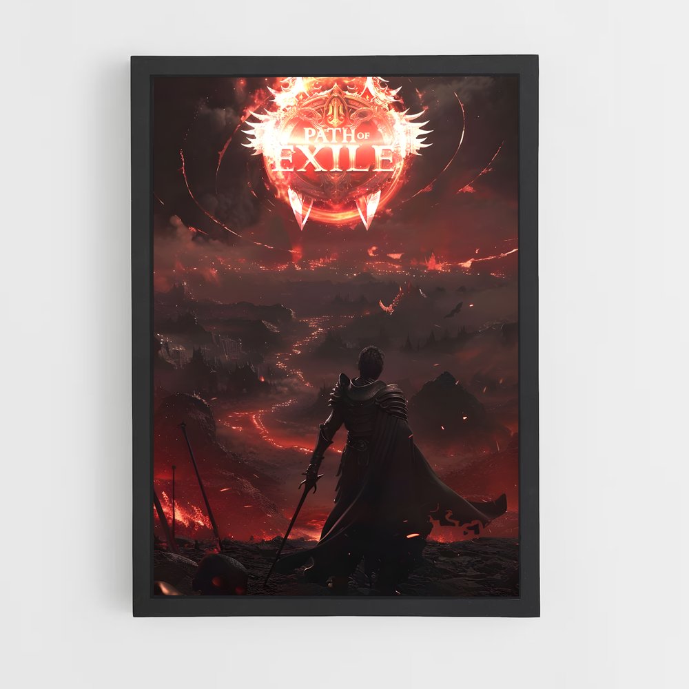 Poster L'Incendie du Destin – affiche Path of exile (vue 2)